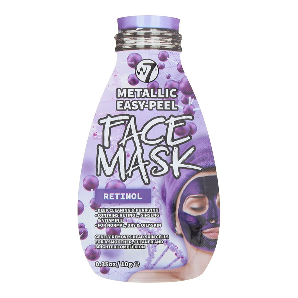 W7 Metallic Easy-Peel Retinol Face Mask 10g For Unisex