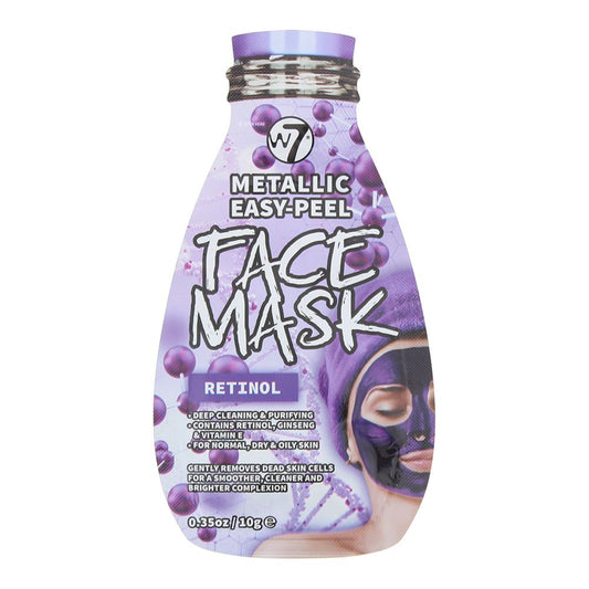 W7 Metallic Easy-Peel Retinol Face Mask 10g For Unisex