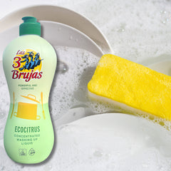 3 Witches Concentrated Washing Up Liquid Ecocitrus Kitchen Dish Cleaner 500ml