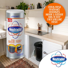 Neutradol Dust Bin Freshener Odour Destroyer Powder Citrus Fresh Fragrance 350G