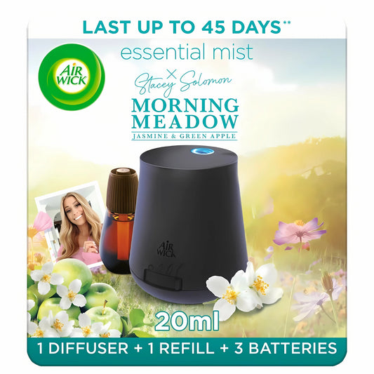 Air Wick Essential Mist Diffuser Refill Aroma Home Freshener Morning Meadow 20ml