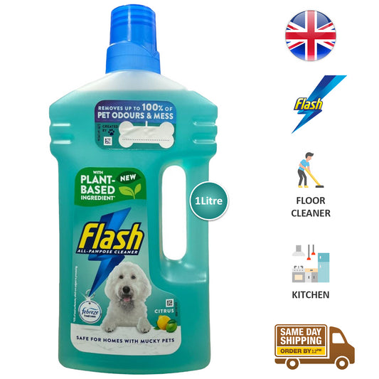 Flash All Purpose Liquid Cleaner Multi Surface Floor Dirt Remover Citrus 1L