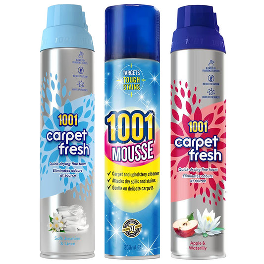 1001 Mousse Carpet Fresh Stain Remover Foam Spray Hours Freshness Long Fragrance