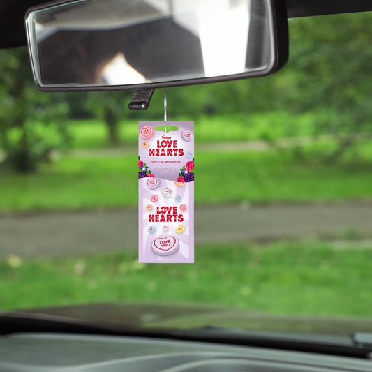 Swizzels Love Hearts Car Air Freshener Summer Berries