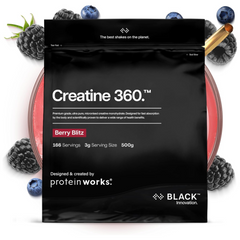 Protein Works Creatine 360 Black Innovation Berry Blitz 500g 166 Servings Creatine Monohydrate