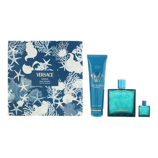 Versace Eros Pour Homme 3 Piece Gift Set