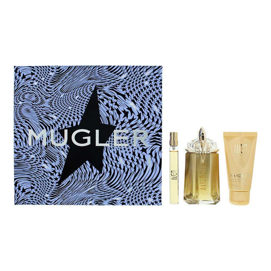 Mugler Alien Goddess 3 Piece Gift Set: Eau de Parfum 60ml+10ml, Body Lotion 50ml