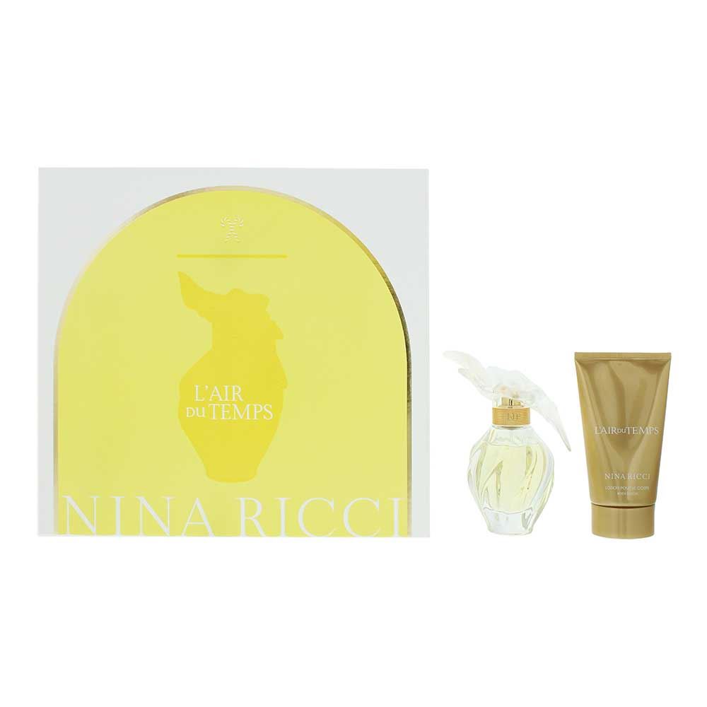 Nina Ricci L'air Du Temps 2 Piece Gift Set: EDT 50ml - Body Lotion 75ml