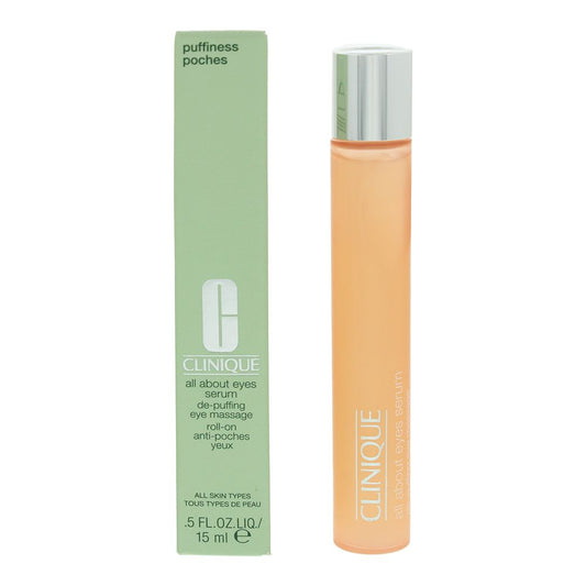 Clinique All About Eyes De-Puffing Eye Massage Roll On Eye Serum 15ml