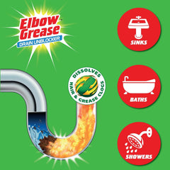 Elbow Grease Sink Drain Foam Unblocker Pipe Block Cleaner 500ml