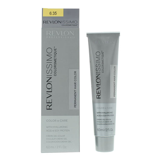Revlon Revlonissimo Colorsmetique 6.35 Dark Amber Blonde Hair Colour 60ml Women