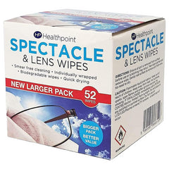 Spectacle Lens Cleaning Glasses 52 Wipes Quick Gentle Deep Cleaner x1