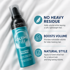 John Frieda Volume Lift Thickening Mousse 200ml for Fine & Flat Hair