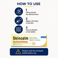 Skincalm Hydrocortisone 1% Bite & Sting Relief Cream 10g
