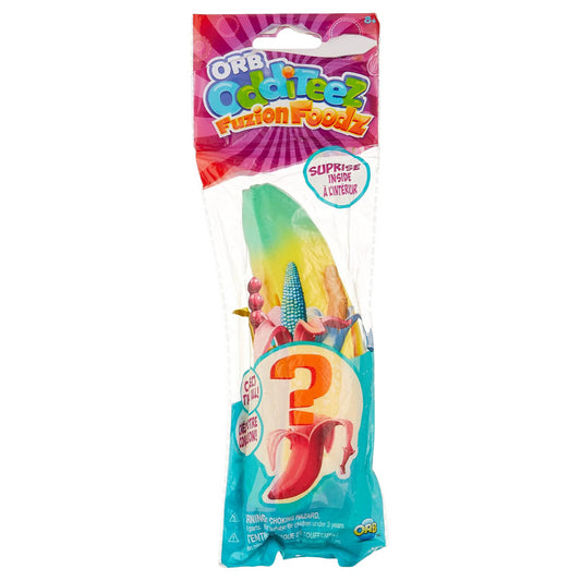 Orb Odditeez Fuzion Foodz Surprise Inside Squishies Banana Toy Collection