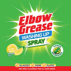 Elbow Grease Washing Up Spray Power Degreaser Kitchen Dish Dirt Cleaner 500ml