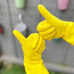 Elbow Grease Household Rubber Gloves Large Strong Non Slip Durable Washing Up