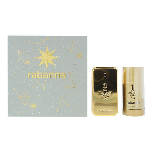 Rabanne 1 Million 2 Piece Gift Set: Eau de Toilette 50ml, Deodorant Stick 75ml