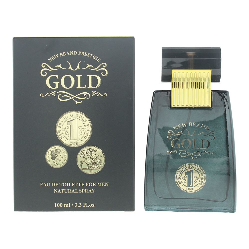 New Brand Gold For Men Eau de Toilette 100ml Mens Fragrance Spray