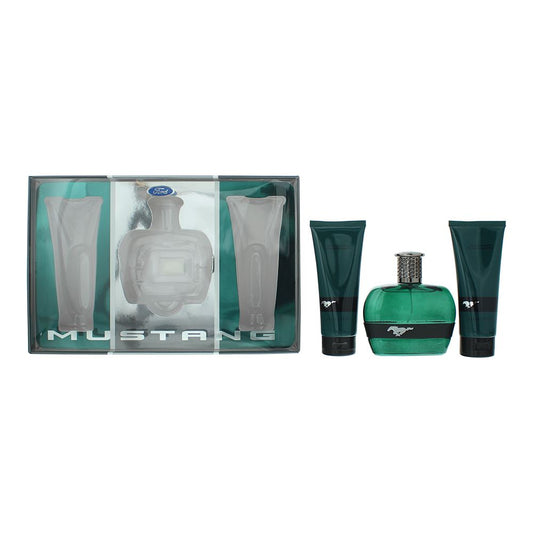 Mustang Green 3 Piece Gift Set