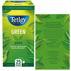 Tetley Tea Green Tea Bags Pure Green Individually Wrapped Sachets