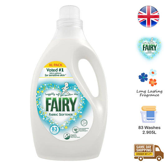 Fairy Laundry Fabric Softener Clothes Mild Fresh Scent 83 Wash 2.905L