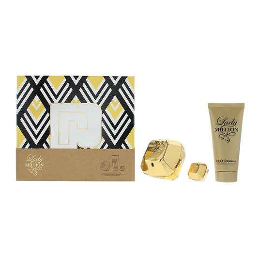 Paco Rabanne Lady Million 3 Piece Gift Set