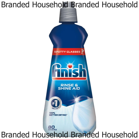 Finish Dishwasher Rinse & Shine Aid Liquid Glass Spot Cleaner Original 400ml