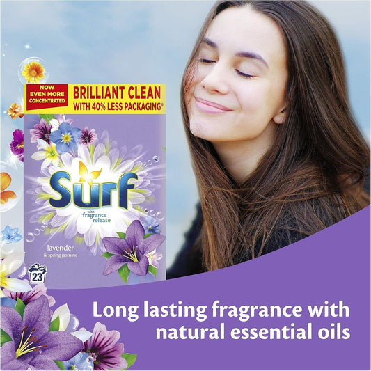 Surf Lavender & Spring Jasmine Laundry Detergent Washing Powder 23 Washes 1150g