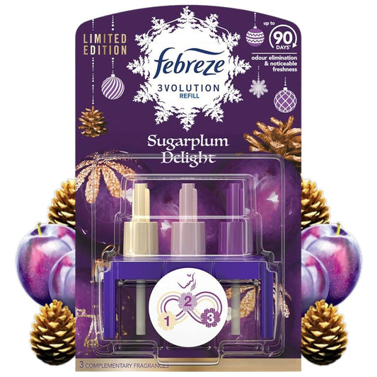 Ambi Pur 3Volution Refills Home Air Freshener Plug In Sugar Plum Delight 20ml