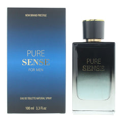 New Brand Prestige Pure Sense For Men Eau de Toilette 100ml Mens Fragrance Spray