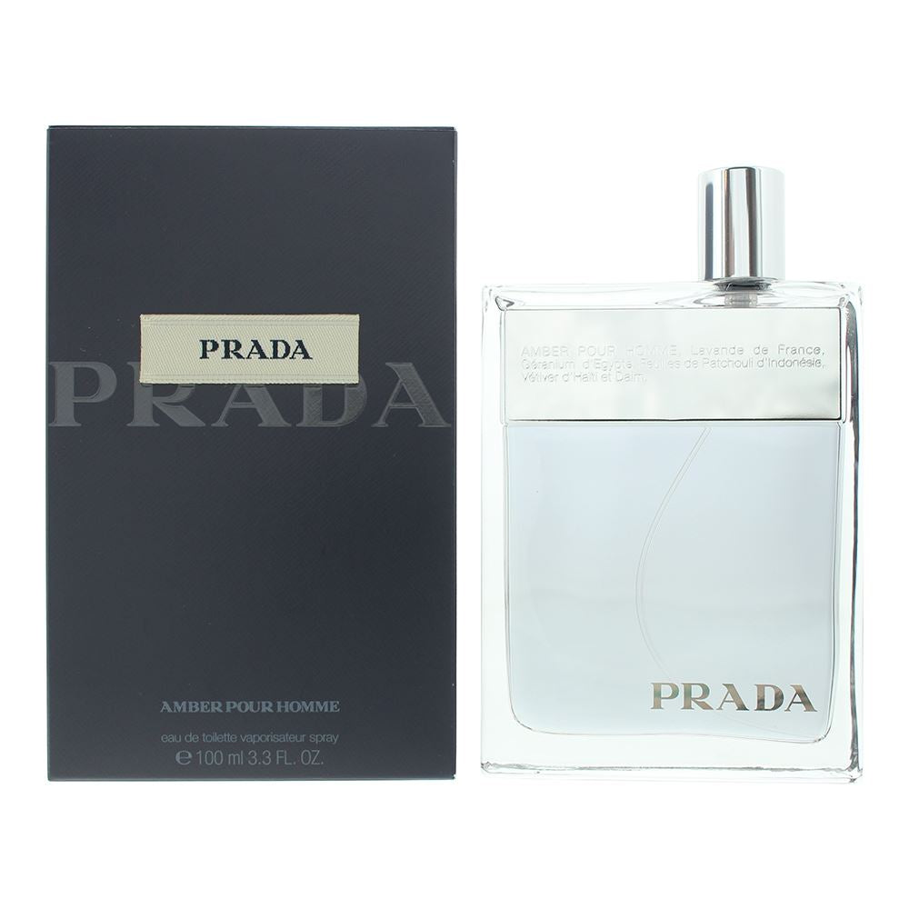 Prada Amber Pour Homme Eau de Toilette 100ml Mens Fragrance Spray