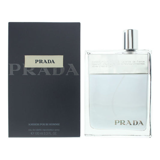 Prada Amber Pour Homme Eau de Toilette 100ml Mens Fragrance Spray
