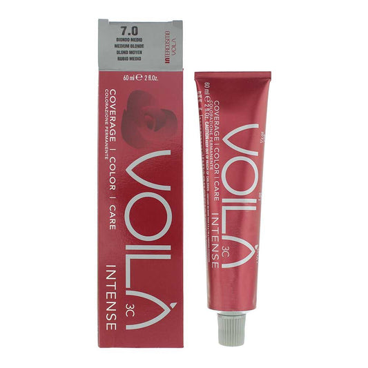 Intercosmo Voila 3C Intense 7.0 Medium Blonde Hair Colour for Womens 60ml