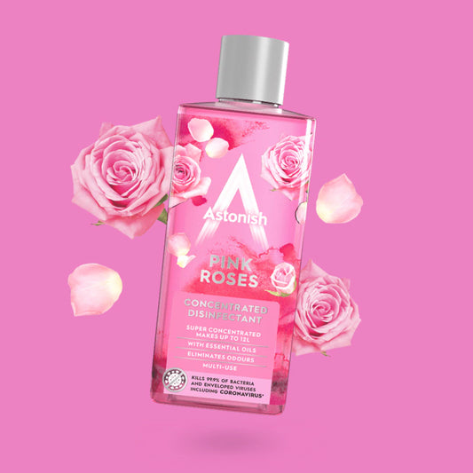 Astonish Concentrated Disinfectant Pink Roses Multi Use Liquid Fragrance 300ml