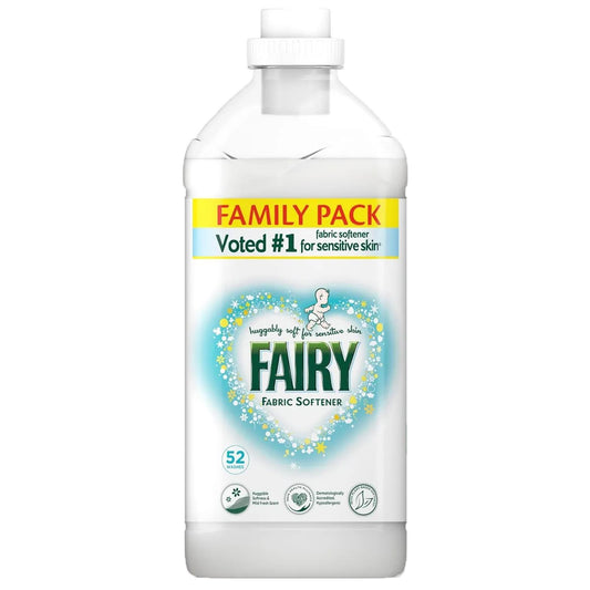 Fairy Laundry Fabric Softener Clothes Mild Fresh Scent 52 Wash 1.82L