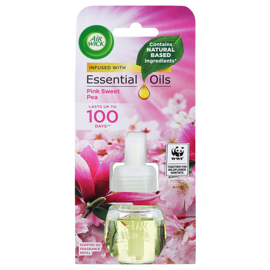 Air Wick Plug In Refills Scented Oil Air Freshener Pink Sweet Pea 19ml
