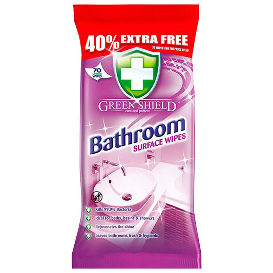 Green Shield Bathroom Surface Cleaning Wipes Dirt Cleaner 70S
