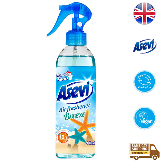 Asevi Home Room Air And Fabric Freshener Breeze Long Last Fragrance Spray 400ml