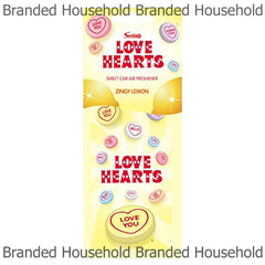 Swizzels Love Hearts Car Air Freshener Zingy Lemon