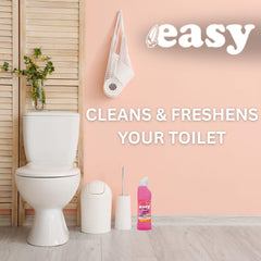 Easy Toilet Cleaner Petal Fresh Thick Liquid Gel Formula Odour Neutralising 750m