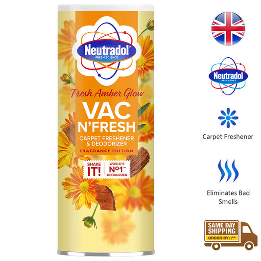 Neutradol Carpet Deodorizer Bad Smell Freshener Fresh Amber Glow 350G