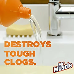 Mr Muscle Kitchen Drain Gel Unblocker Sink Bathroom Pipe Cleaner 500ml