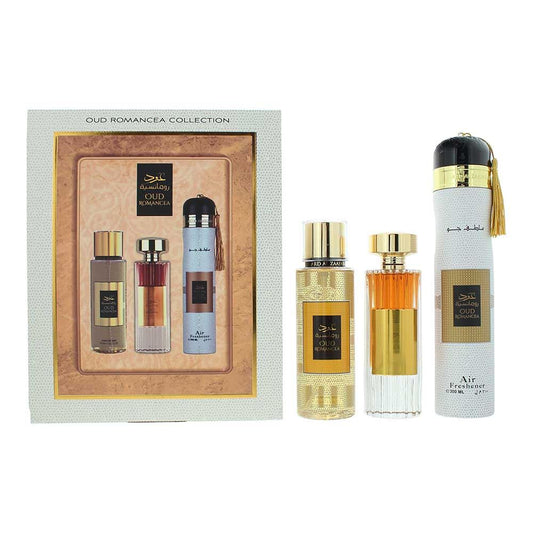 Ard Al Zaafaran Oud Romancea 3 Piece Gift Set