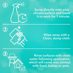 Asevi Disinfectant Chimney Glass Cleaner Spanish Cleaning Spray Bundle Set Spray