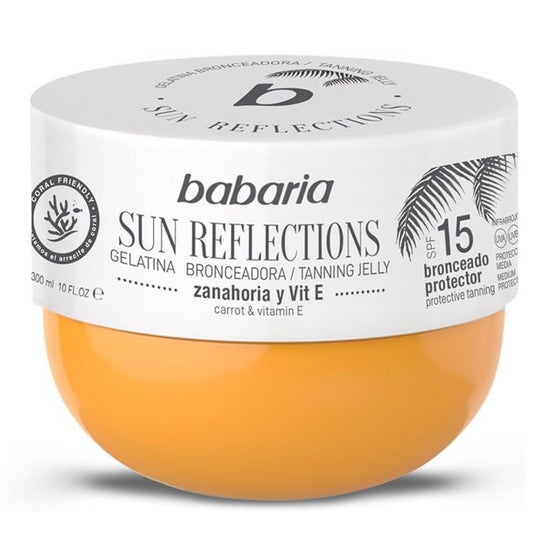 Babaria Tanning Jelly Spf 15 Medium Sun Reflections Carrot & Vitamin E 300ml