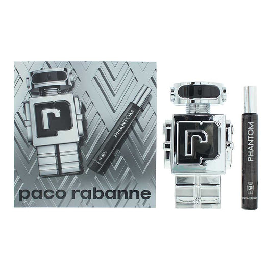 Paco Rabanne Phantom 2 Piece Gift Set: EDT 100ml - Eau de Toilette 10ml