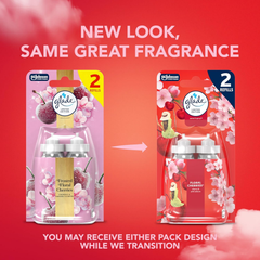 Glade Sense & Spray Floral Cherries Air Freshener Refill Duo (2 x 18ml) - Limited Edition - Home Office Hotel
