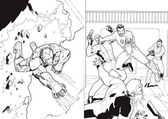 Marvel Super Hero Colouring Book Favourite Characters For Kids Children Boy Girl