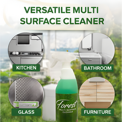 La Lucca Forest Cleaning Bundle Multi Surface Floor Cleaner 1L, Spray 750ml & Laundry Detergent 2.77L